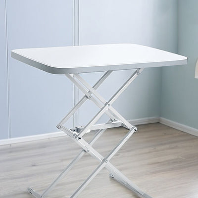 Bureaux pliants rectangulaires en acier PE Modern Simplicity avec 1 emplacement pour stylo pour bureau à domicile 