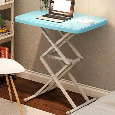 Bureaux pliants rectangulaires en acier PE Modern Simplicity avec 1 emplacement pour stylo pour bureau à domicile 