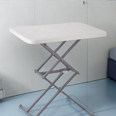 Bureaux pliants rectangulaires en acier PE Modern Simplicity avec 1 emplacement pour stylo pour bureau à domicile 
