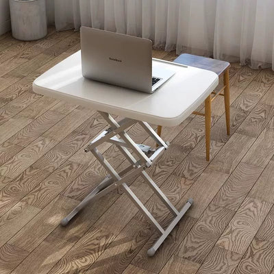 Bureaux pliants rectangulaires en acier PE Modern Simplicity avec 1 emplacement pour stylo pour bureau à domicile 