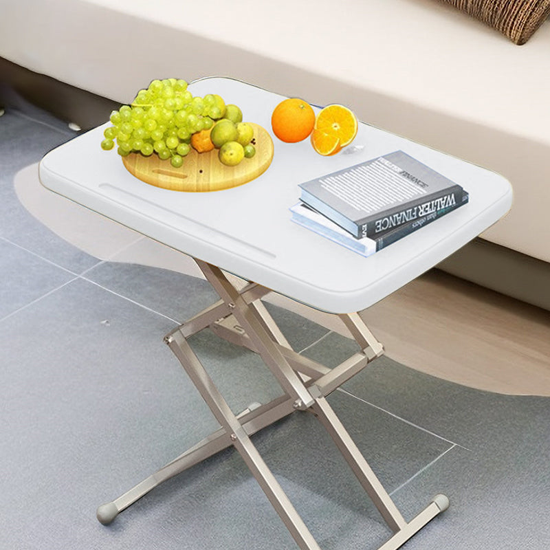 Bureaux pliants rectangulaires en acier PE Modern Simplicity avec 1 emplacement pour stylo pour bureau à domicile 