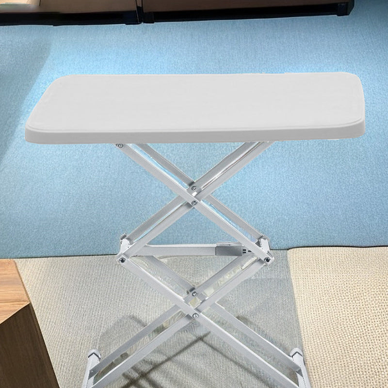 Bureaux pliants rectangulaires en acier PE Modern Simplicity avec 1 emplacement pour stylo pour bureau à domicile 