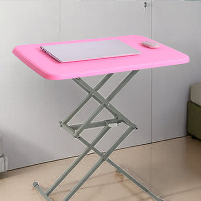 Bureaux pliants rectangulaires en acier PE Modern Simplicity avec 1 emplacement pour stylo pour bureau à domicile 