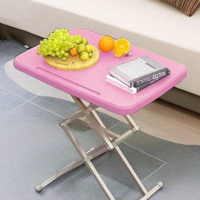 Bureaux pliants rectangulaires en acier PE Modern Simplicity avec 1 emplacement pour stylo pour bureau à domicile 