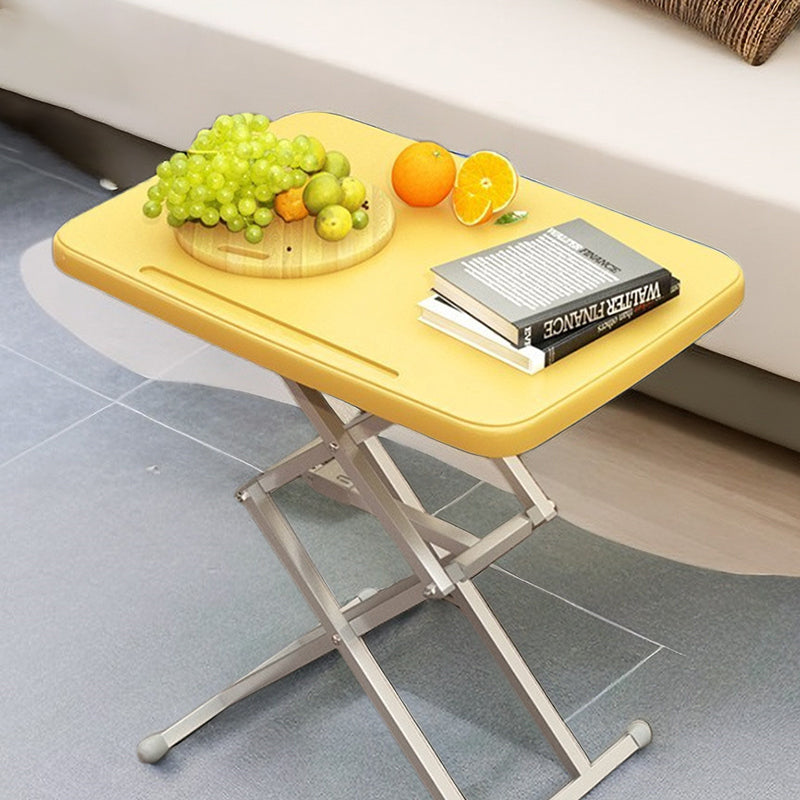 Bureaux pliants rectangulaires en acier PE Modern Simplicity avec 1 emplacement pour stylo pour bureau à domicile 