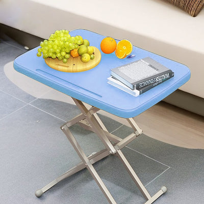 Bureaux pliants rectangulaires en acier PE Modern Simplicity avec 1 emplacement pour stylo pour bureau à domicile 