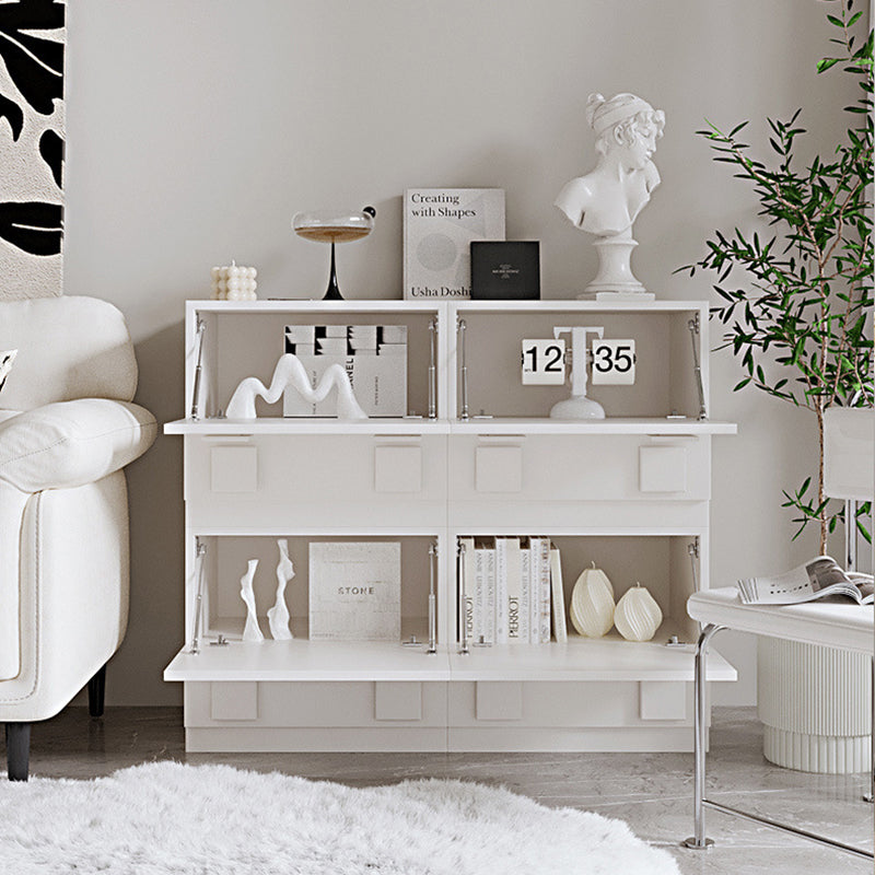 Contemporary Nordic Wood Plate Hardware Rectangular Square Handle Freely Combinable Side Table 1-Cabinet For Bedroom