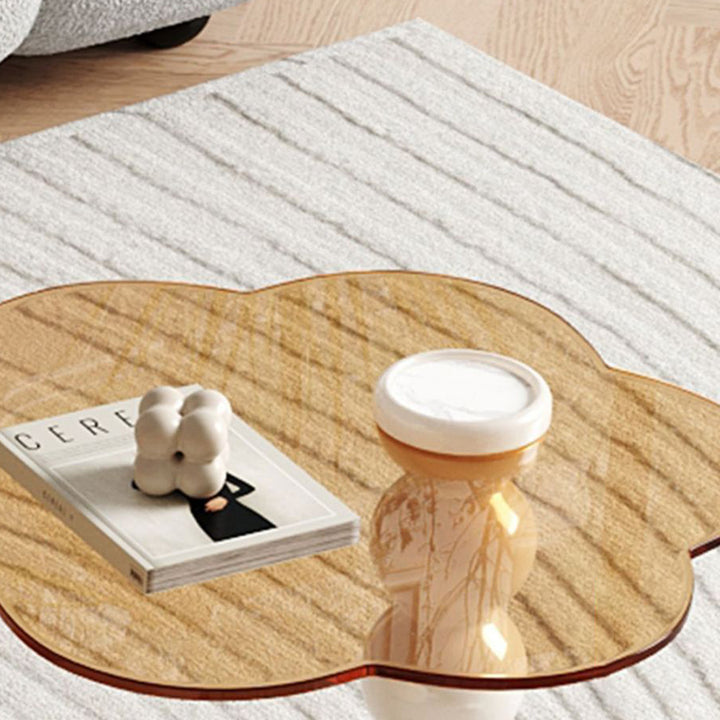 Table basse ronde florale en bois renforcé de fibre de verre traditionnelle française avec 1 tiroir rotatif pour salon 