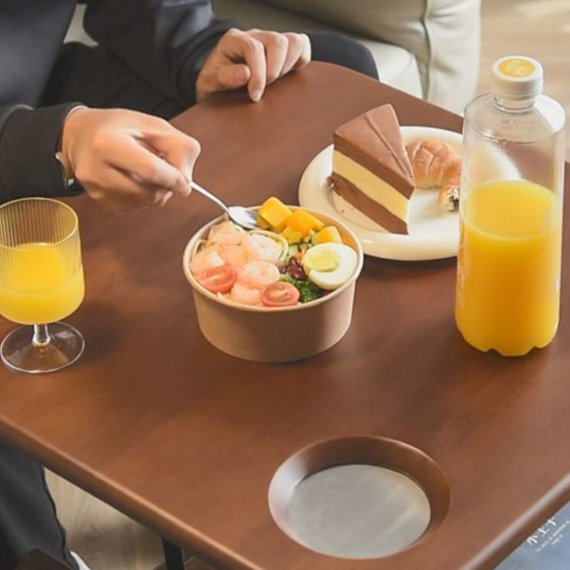 Mesa de café contemporánea retro de madera de caucho con herrajes de acero inoxidable cuadrada, elevable y movible con 1 almacenamiento para sala de estar 