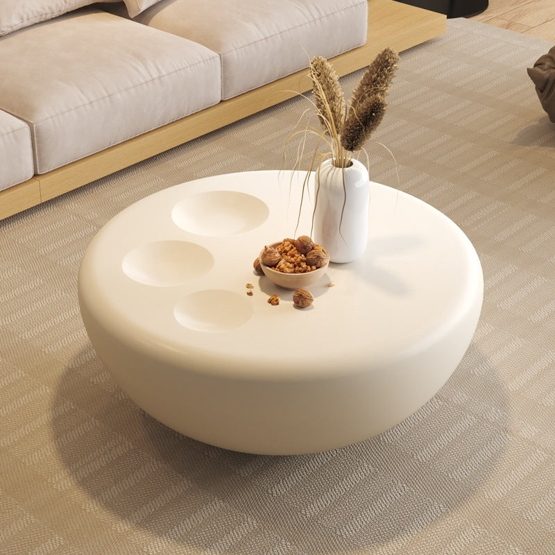 Contemporary Creative Fiberglass Tempered Glass Round Hemispherical Cat&