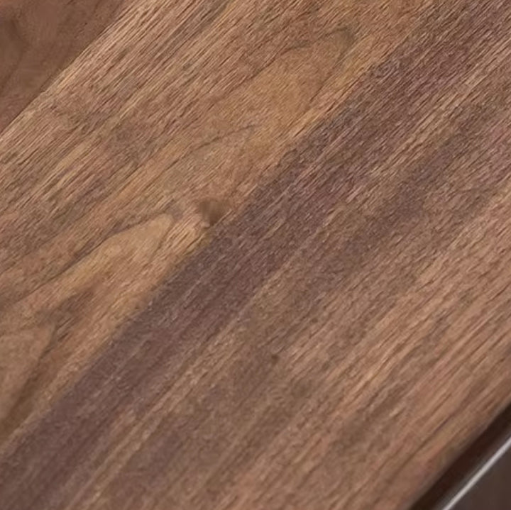 Mesa de café cuadrada contemporánea escandinava de madera de caucho con 2 cajones para sala de estar 