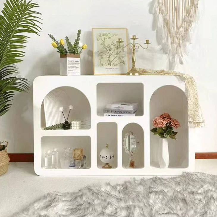 Contemporary Scandinavian Plate Rectangular Cave Side Table 4/5/6 Storage Cabinet For Living Room
