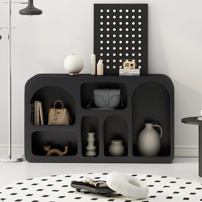 Contemporary Scandinavian Plate Rectangular Cave Side Table 4/5/6 Storage Cabinet For Living Room