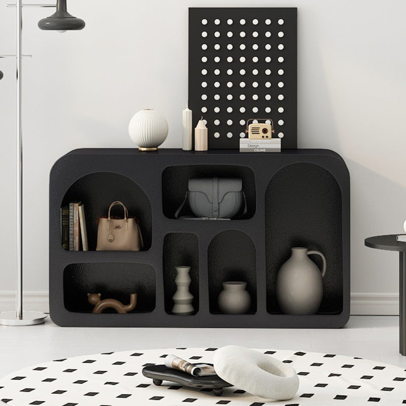 Contemporary Scandinavian Plate Rectangular Cave Side Table 4/5/6 Storage Cabinet For Living Room