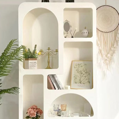 Contemporary Scandinavian Plate Rectangular Cave Side Table 4/5/6 Storage Cabinet For Living Room