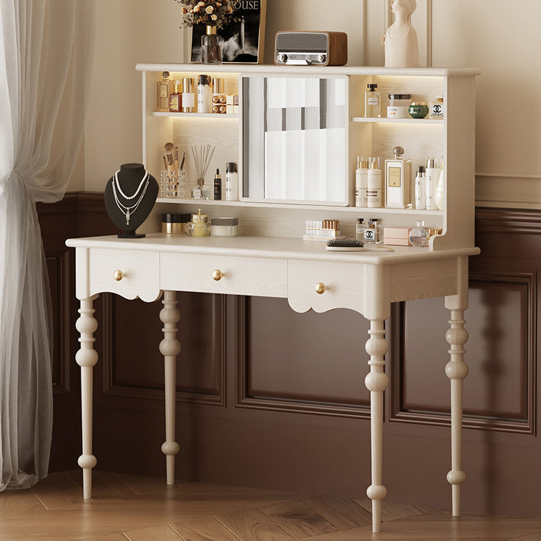 Ensemble de bureau et chaise avec colonne romaine rectangulaire en chêne français traditionnel et cuivre pour bureau à domicile 