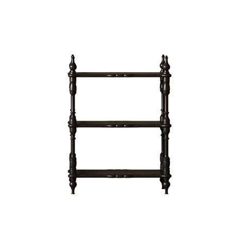 Traditional French Oak Roman Column Rectangular Bookshelves 2/3/4/5 Tiers For Living Room