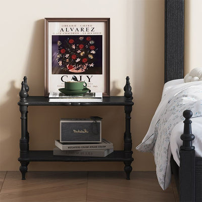 Traditional French Oak Roman Column Rectangular Bookshelves 2/3/4/5 Tiers For Living Room