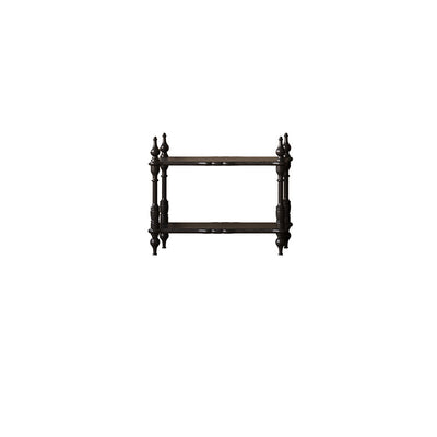 Traditional French Oak Roman Column Rectangular Bookshelves 2/3/4/5 Tiers For Living Room