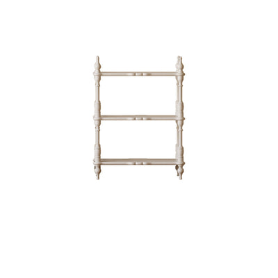 Traditional French Oak Roman Column Rectangular Bookshelves 2/3/4/5 Tiers For Living Room