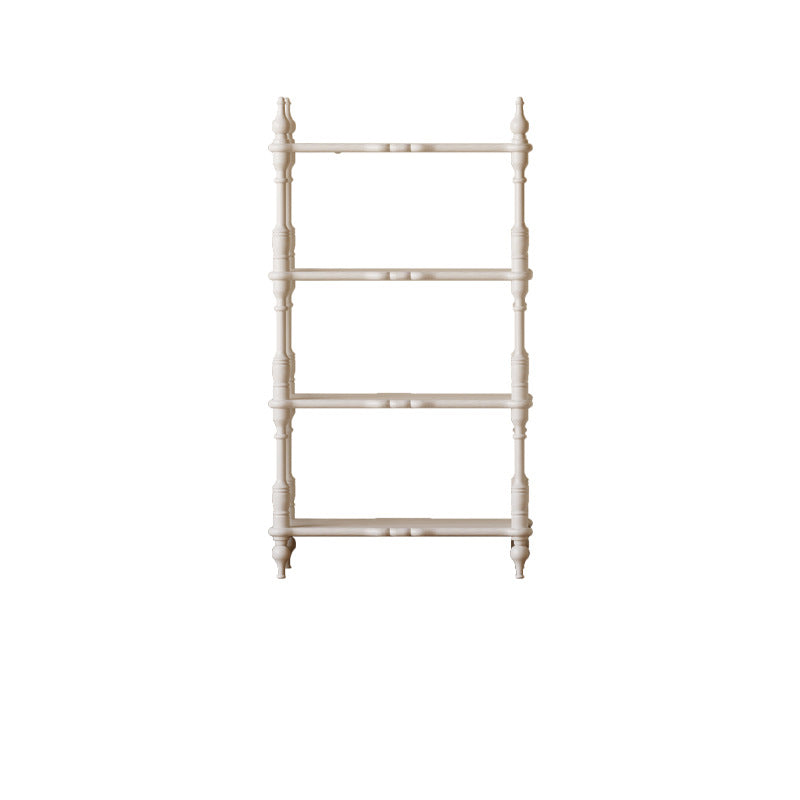 Traditional French Oak Roman Column Rectangular Bookshelves 2/3/4/5 Tiers For Living Room