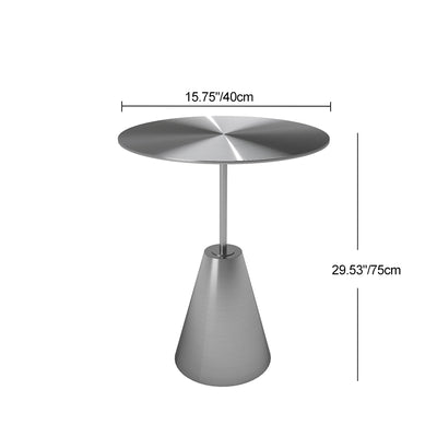 Contemporary Industrial Stainless Steel Round Umbrella Coffee Table For Kitchen