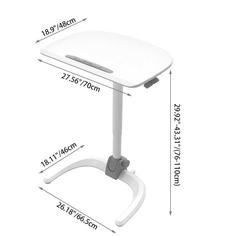 Moderne Einfachheit Plattenhardware Rechteckige Klappbare Hebbare Mobile Schreibtische Für Home Office 