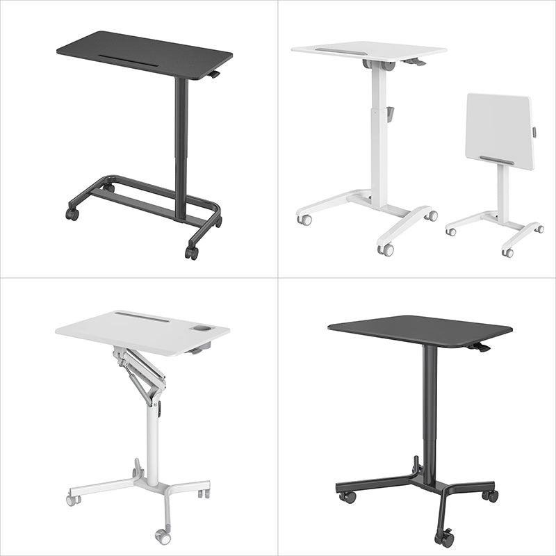 Moderne Einfachheit Plattenhardware Rechteckige Klappbare Hebbare Mobile Schreibtische Für Home Office 