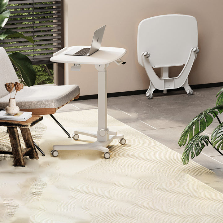 Moderne Einfachheit Plattenhardware Rechteckige Klappbare Hebbare Mobile Schreibtische Für Home Office 