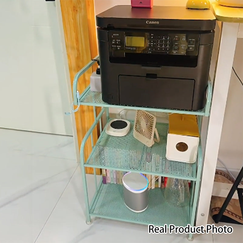 Modern Minimalist Trapezoid Iron Lightweight Storage Shelf 2/3-Layer For Home Office