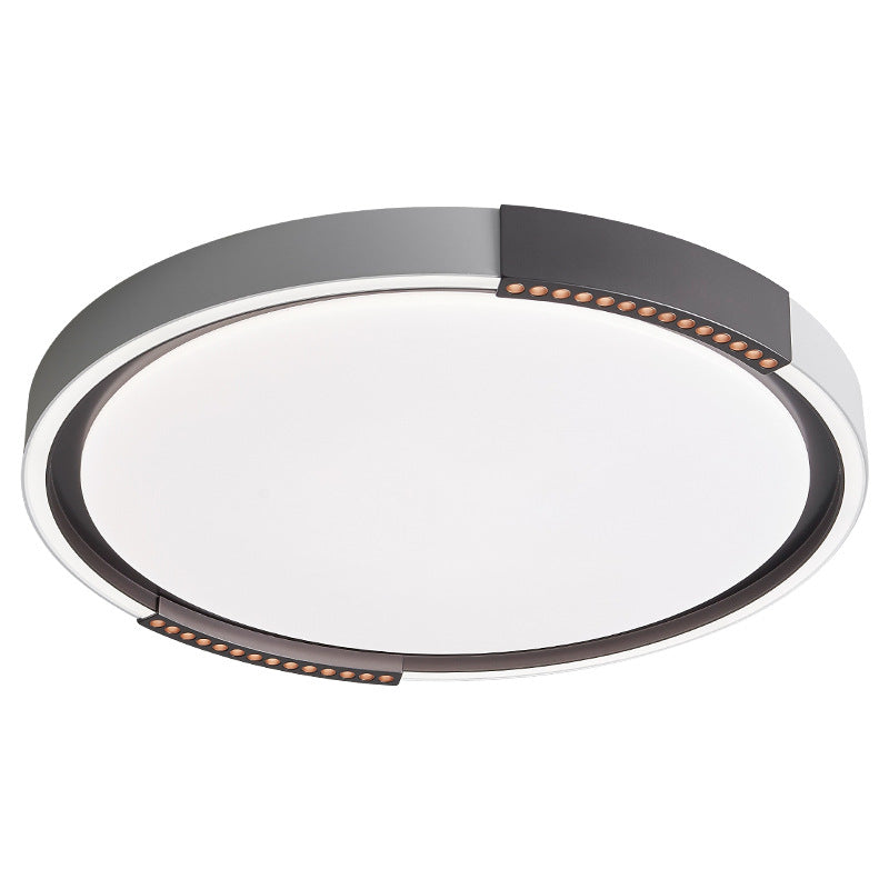 Contemporary Scandinavian Round Square Iron Acrylic LED Flush Mount Ceiling Light For Bedroom