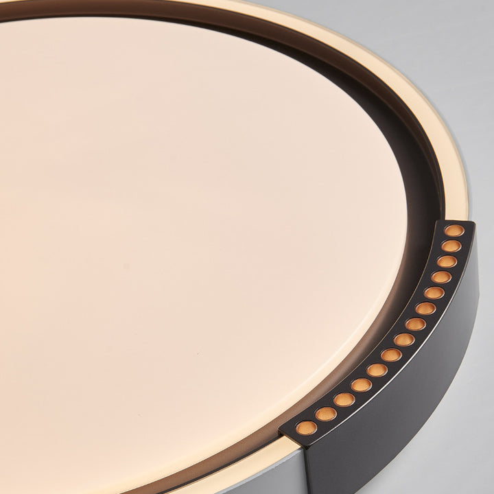 Contemporary Scandinavian Round Square Iron Acrylic LED Flush Mount Ceiling Light For Bedroom