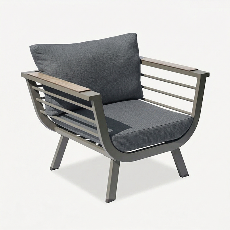 Contemporary Scandinavian Aluminum Outdoor Patio Sofa - 1/3 Seater For Balcony &amp; Outdoor