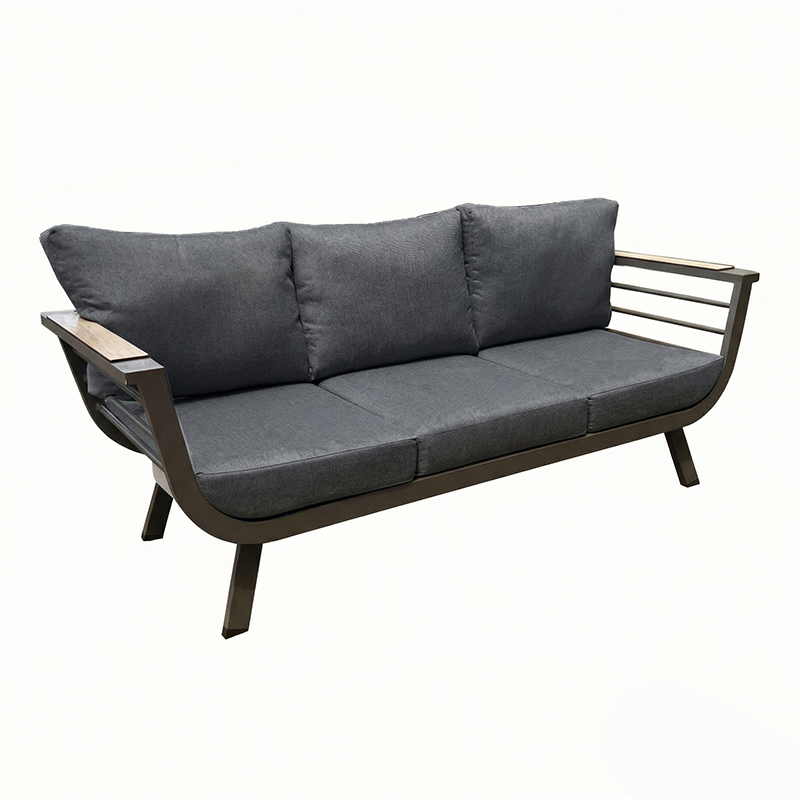 Contemporary Scandinavian Aluminum Outdoor Patio Sofa - 1/3 Seater For Balcony &amp; Outdoor