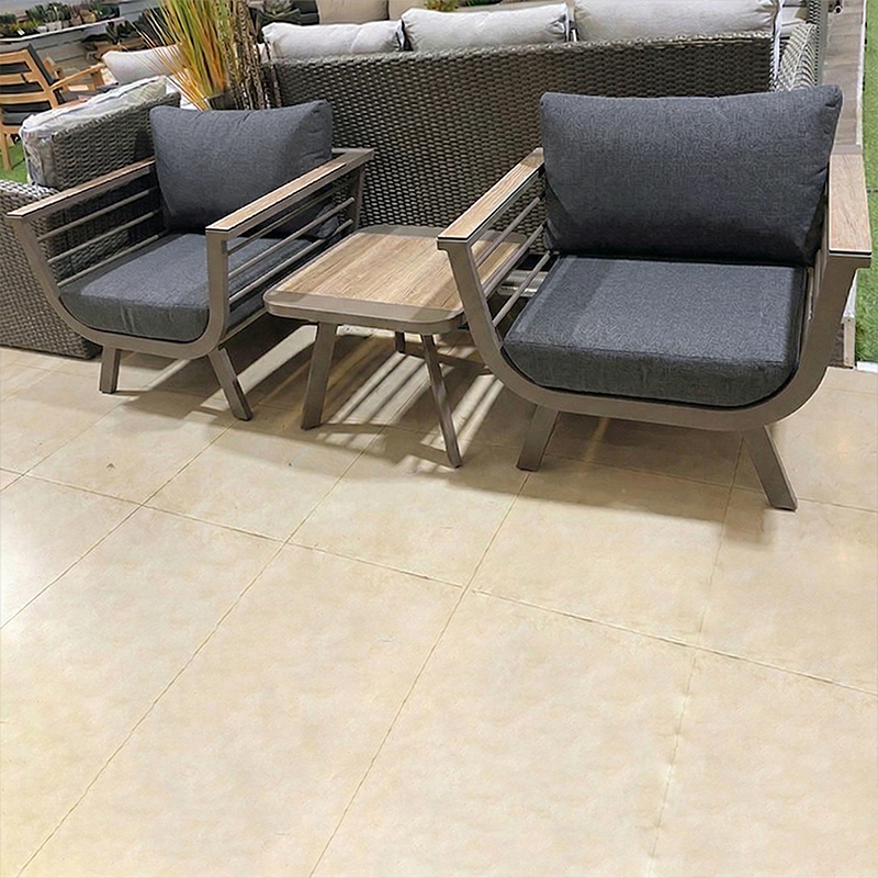 Contemporary Scandinavian Aluminum Outdoor Patio Sofa - 1/3 Seater For Balcony &amp; Outdoor