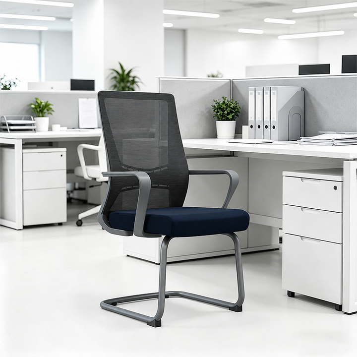 Modern Minimalist Ergonomic Executive Mesh Office Chair - Breathable Lumbar Support Desk Chair For Home Office