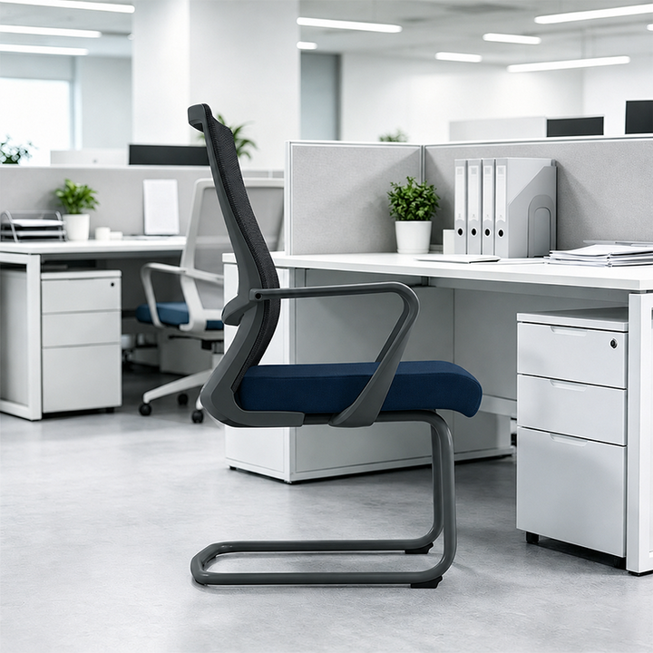 Modern Minimalist Ergonomic Executive Mesh Office Chair - Breathable Lumbar Support Desk Chair For Home Office