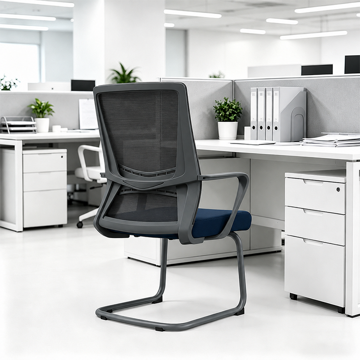 Modern Minimalist Ergonomic Executive Mesh Office Chair - Breathable Lumbar Support Desk Chair For Home Office