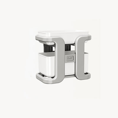 Modern Minimalist Rectangular Movable PP End Table 2-Tier For Bedroom