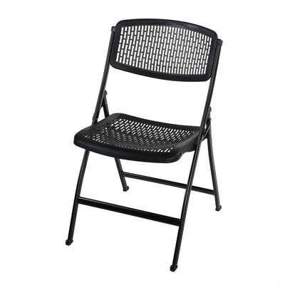 Moderna silla de escritorio de hierro y plástico minimalista sin respaldo para oficina en casa 