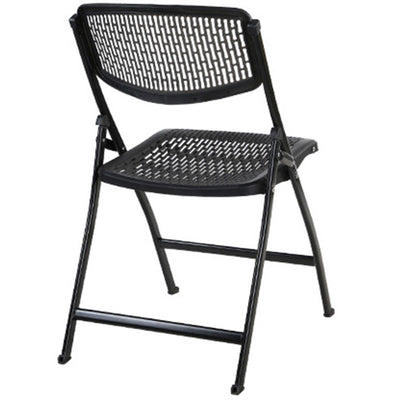 Moderna silla de escritorio de hierro y plástico minimalista sin respaldo para oficina en casa 