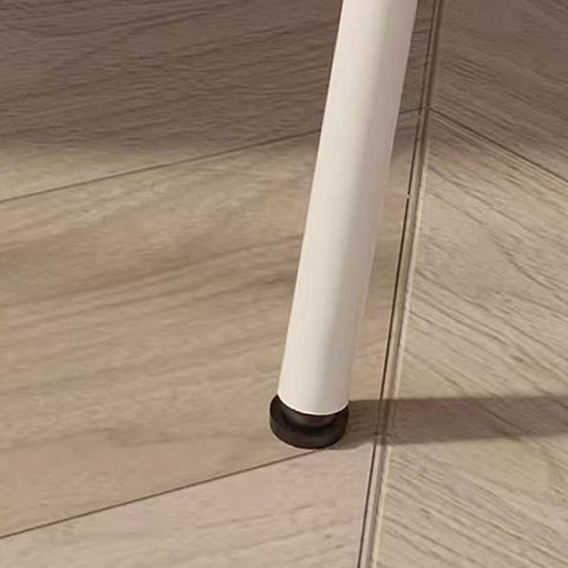 Tabouret de coiffeuse en fer sans dossier avec nœud créatif en laine d&