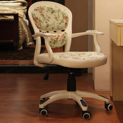 Moderner Einfachheitsstoff Nylon PU Schreibtischstuhl Rückenlehne Armlehne für das Home Office 