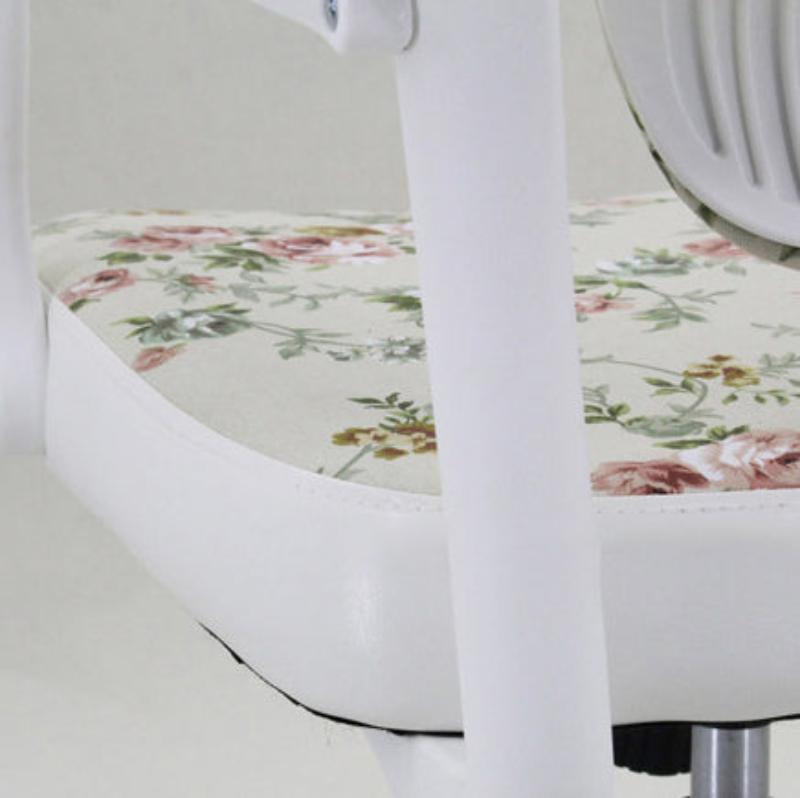 Chaise de bureau en tissu de simplicité moderne en nylon et cuir PU avec dossier et accoudoirs pour bureau à domicile 
