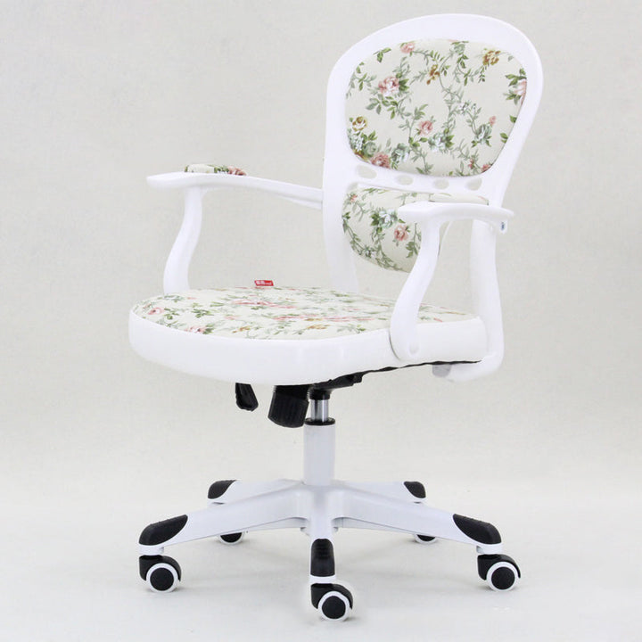Chaise de bureau en tissu de simplicité moderne en nylon et cuir PU avec dossier et accoudoirs pour bureau à domicile 
