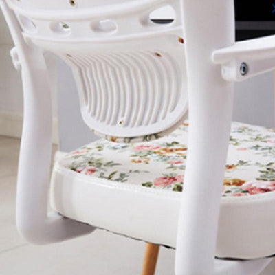 Moderner Einfachheitsstoff Nylon PU Schreibtischstuhl Rückenlehne Armlehne für das Home Office 