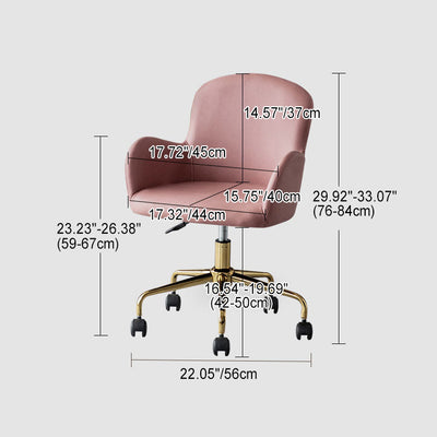 Moderner Einfachheitsstoff Edelstahl-Schreibtischstuhl Rückenlehne Armlehne Für Home Office 