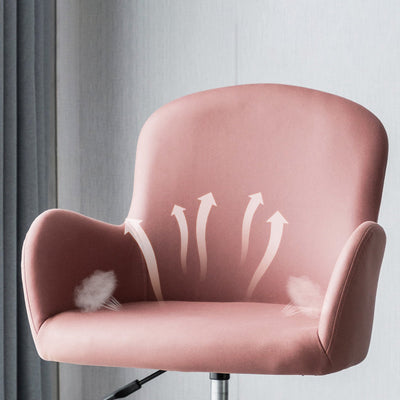 Moderner Einfachheitsstoff Edelstahl-Schreibtischstuhl Rückenlehne Armlehne Für Home Office 