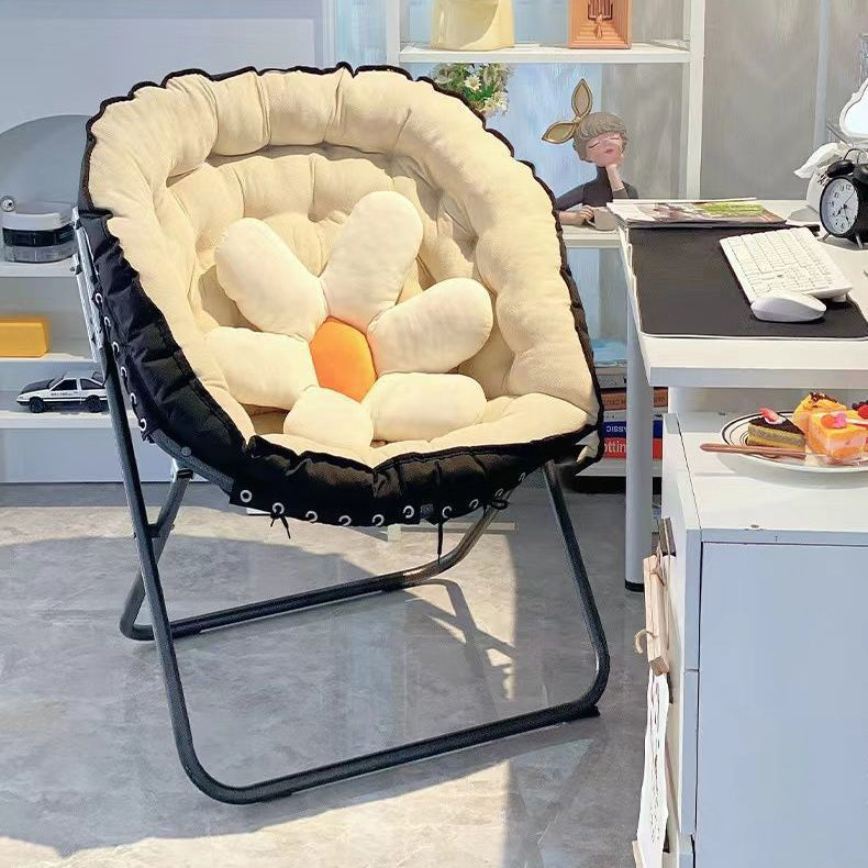 Moderner Einfachheitsstoff Kohlenstoffstahl Schreibtischstuhl Rückenlehne ohne Armlehnen für das Home-Office 