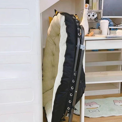 Moderner Einfachheitsstoff Kohlenstoffstahl Schreibtischstuhl Rückenlehne ohne Armlehnen für das Home-Office 